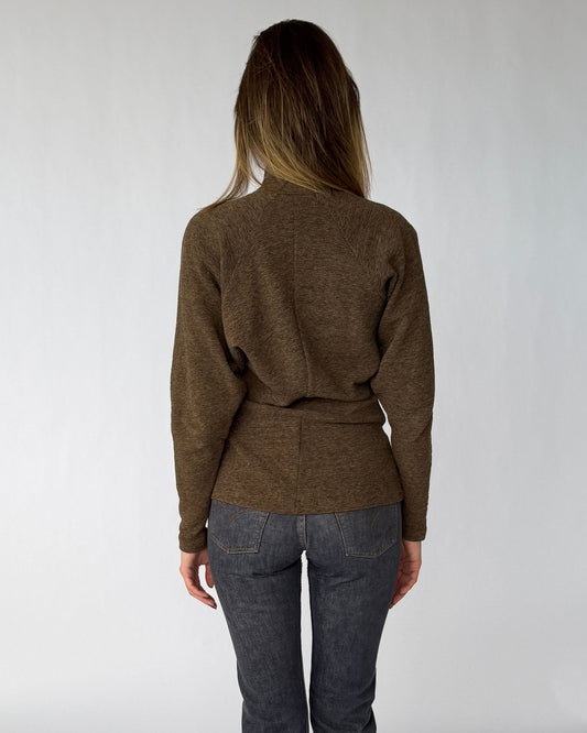 Back view of Vintage Betsey Johnson '80s Punk Label Long Sleeve Top