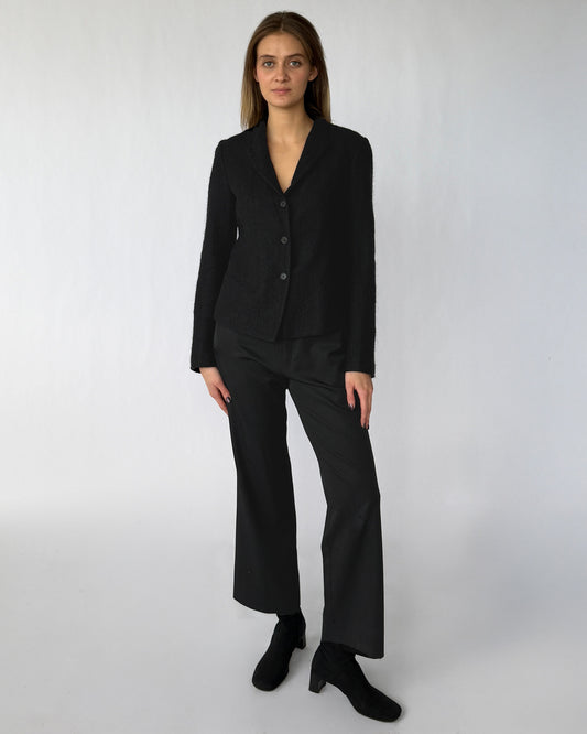 Vintage Forme mohair blazer worn on model