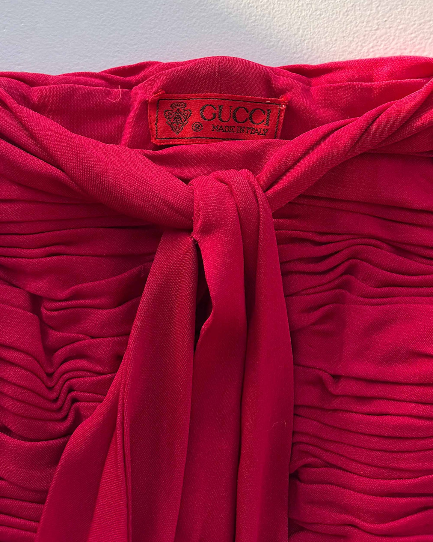 Gucci label on vintage corset top