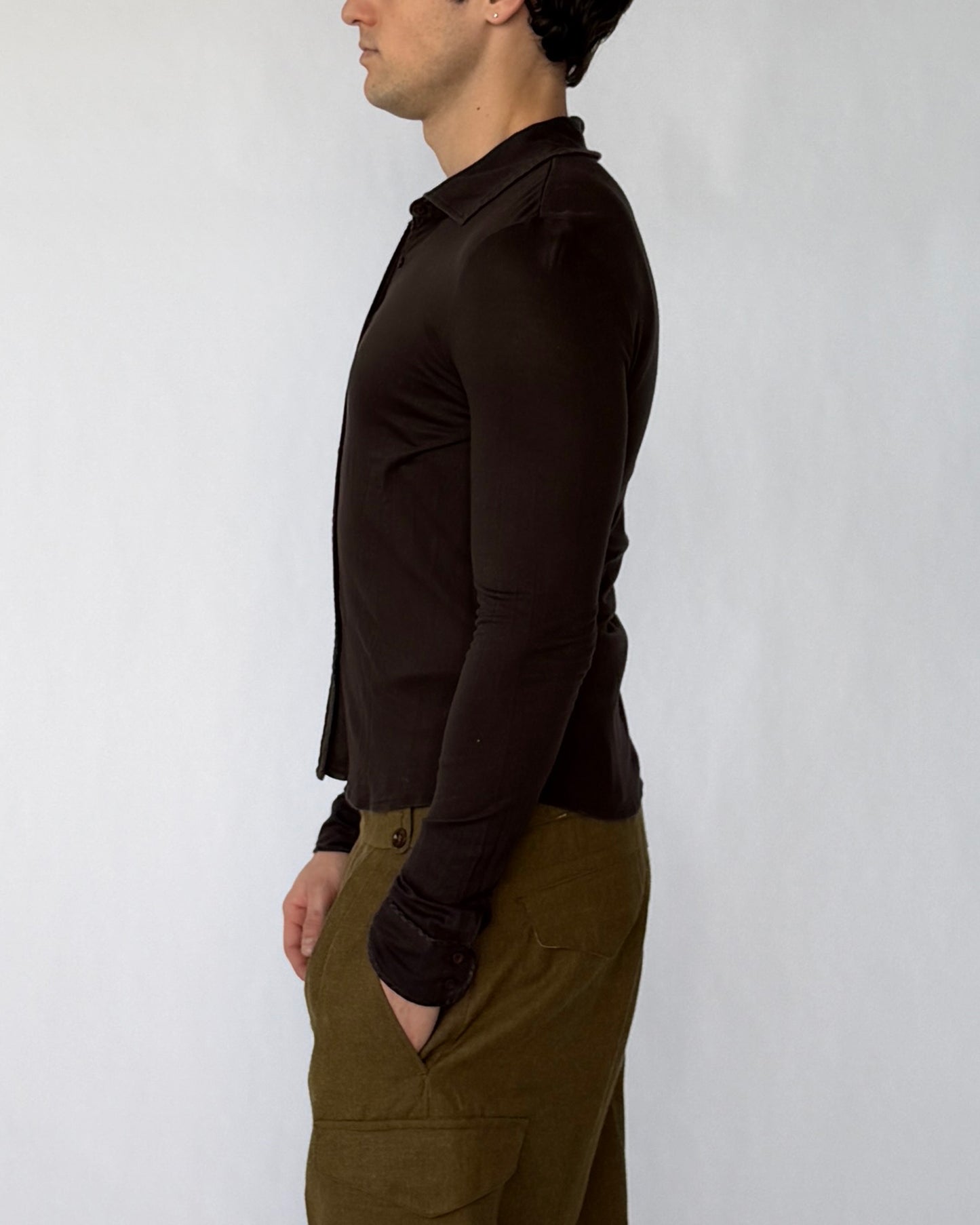 Side view of vintage Ralph Lauren Polo Jeans button up