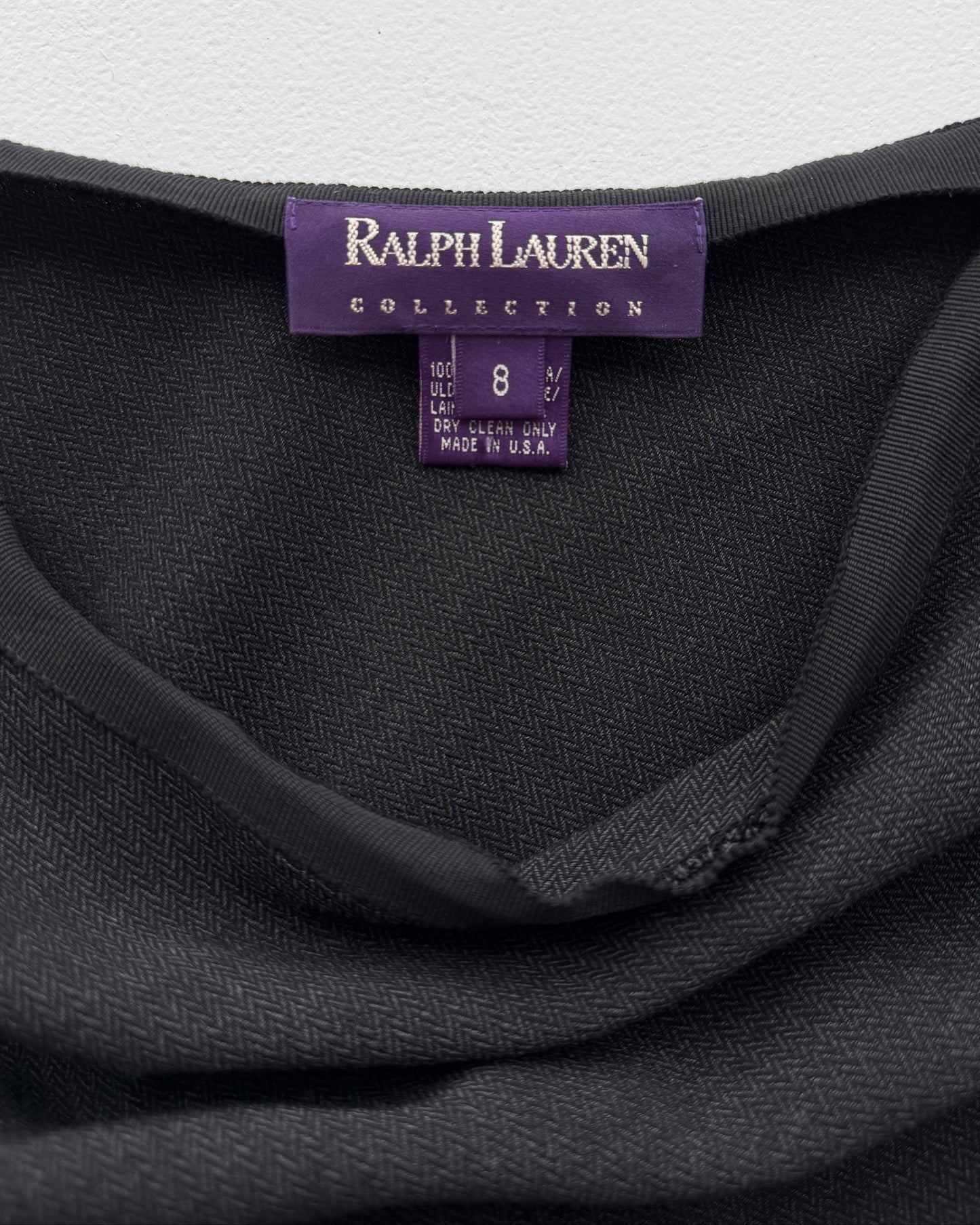 Label on Ralph Lauren Purple Label Wool Long Skirt