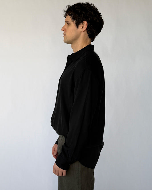 Side view of vintage Tommy Bahama silk button up