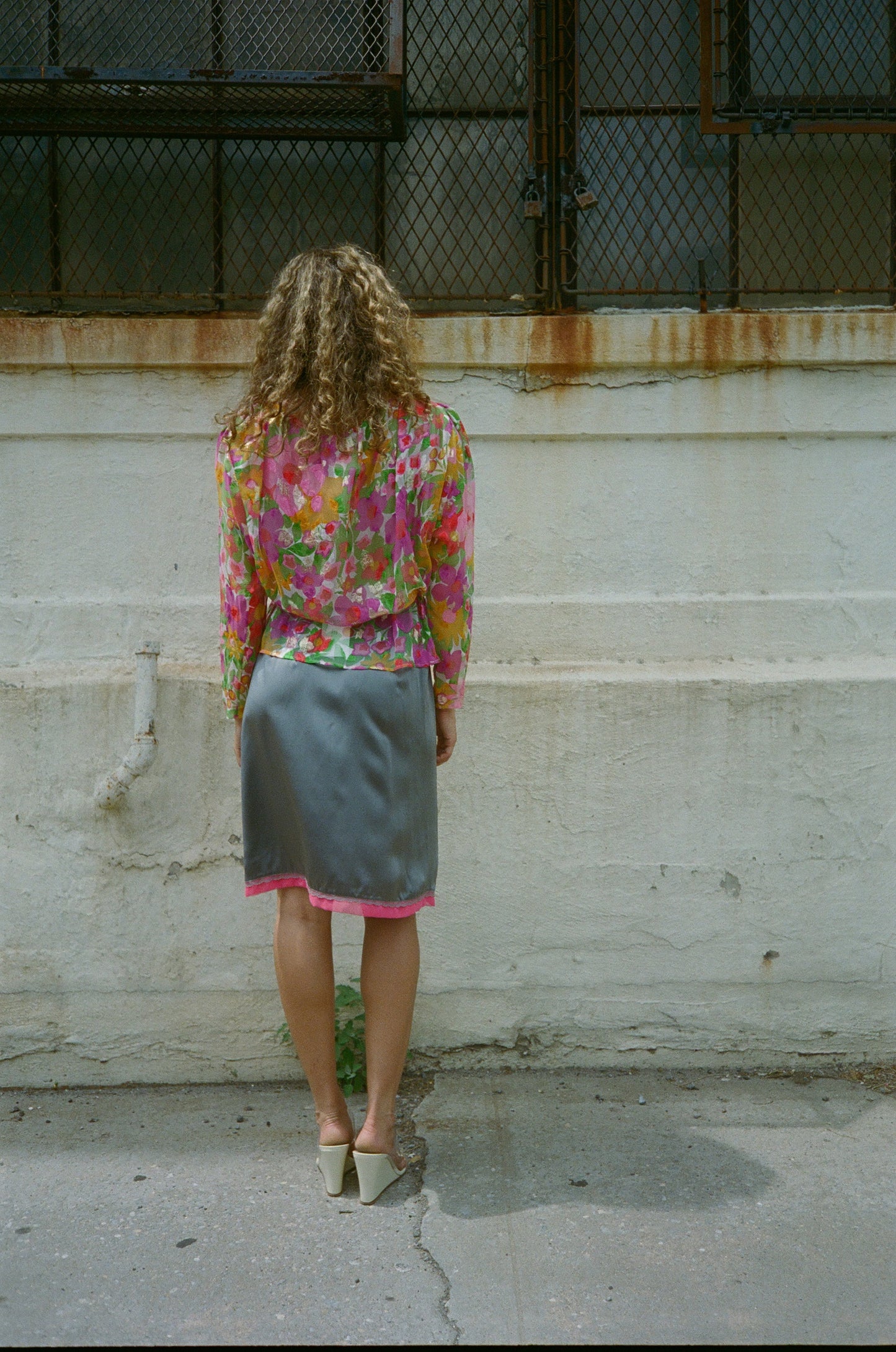 VINTAGE SELIMA SILK WRAP SKIRT