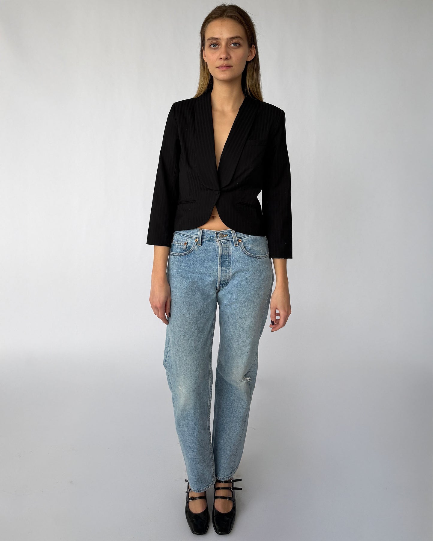 Vintage Alexander McQueen Pinstripe Blazer 