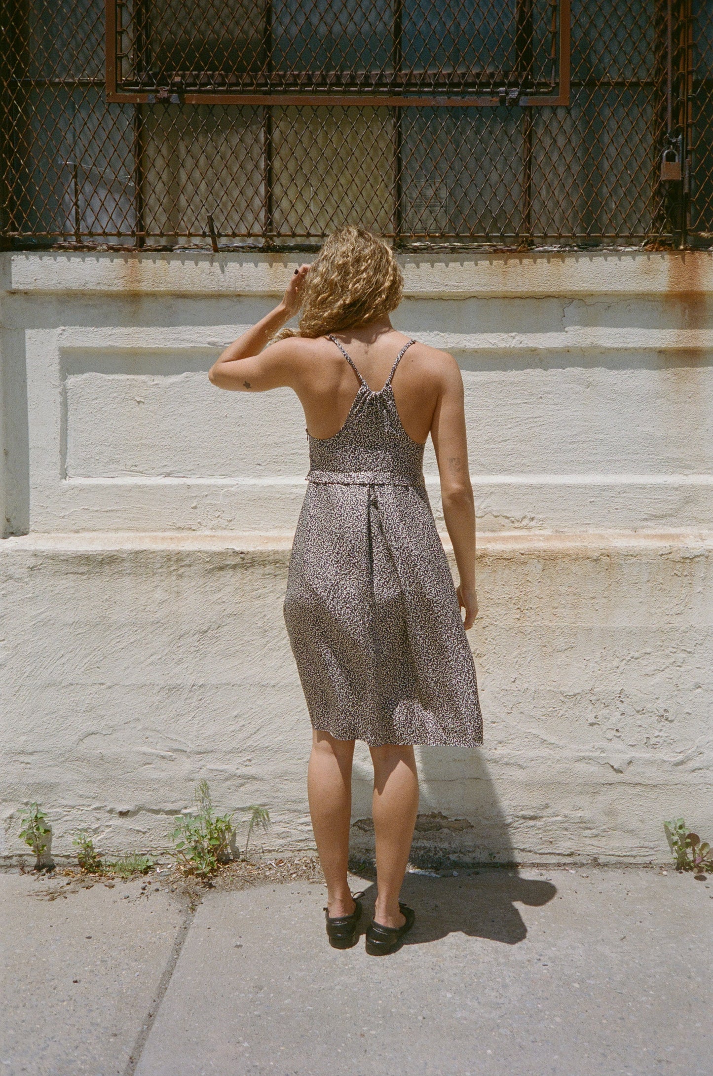 BALENCIAGA PATTERNED SILK DRESS