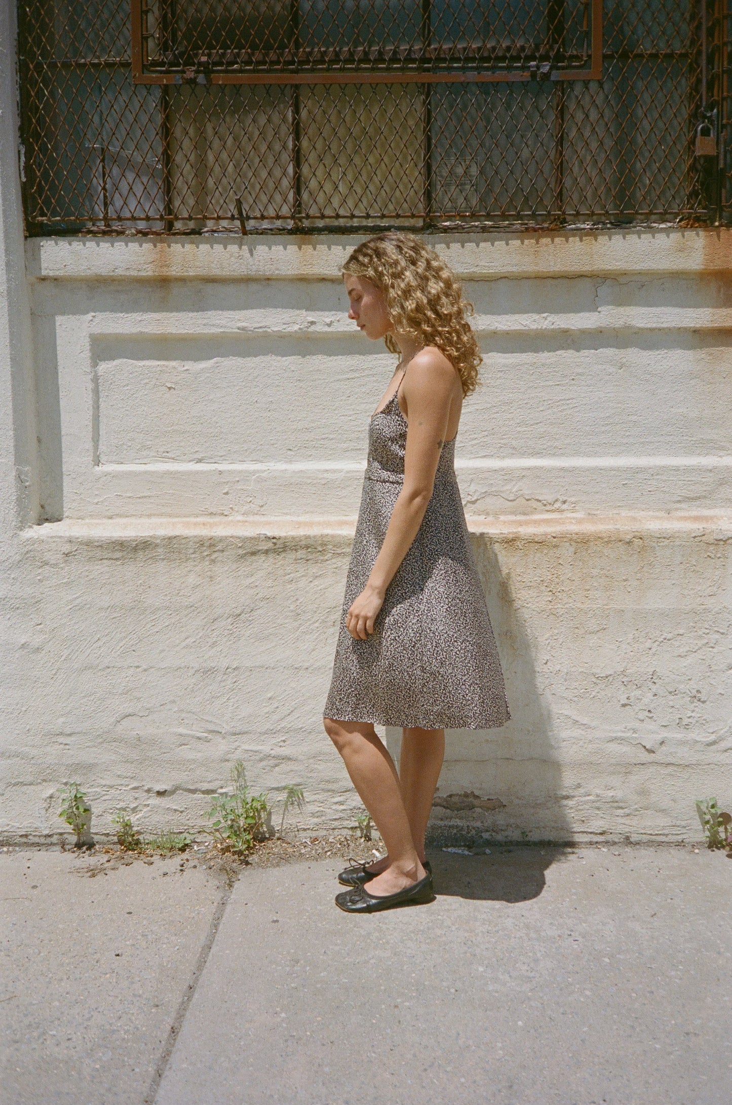 BALENCIAGA PATTERNED SILK DRESS