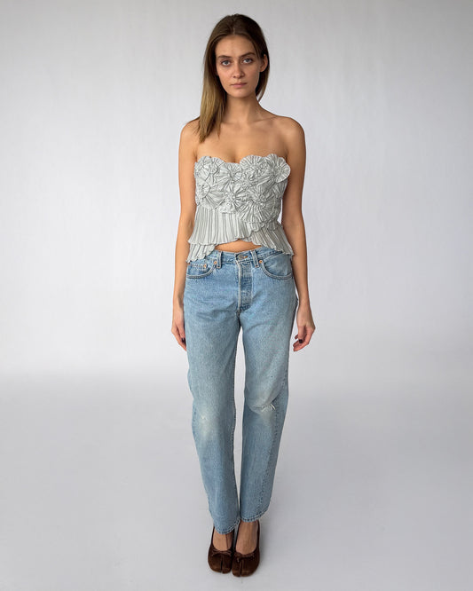 BCBGMAXAZRIA Sculptural Strapless Top