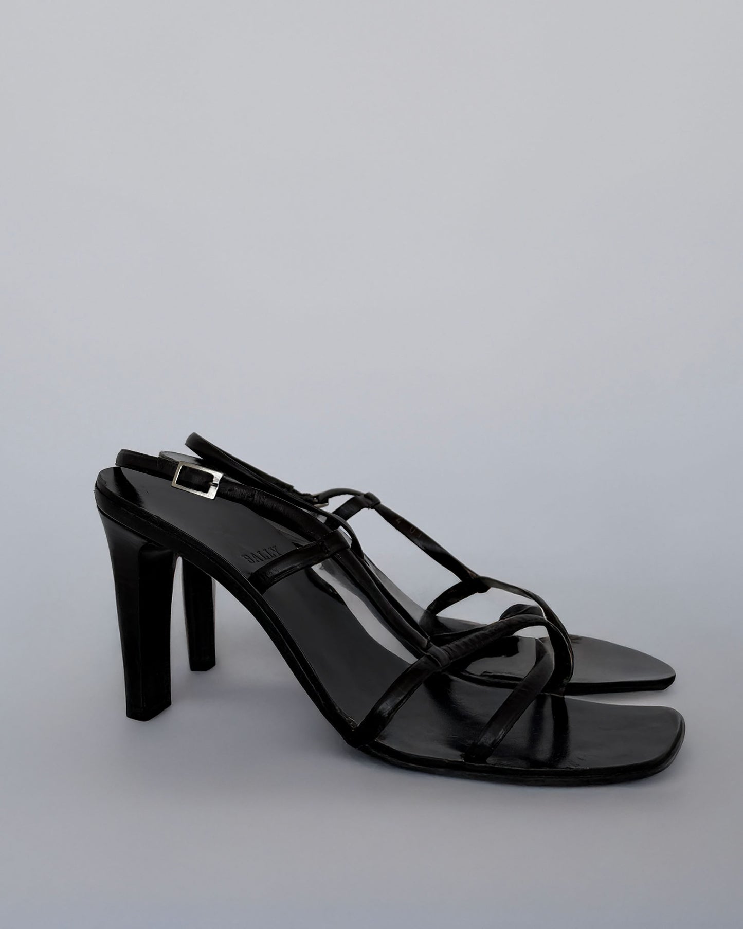 Side view of Bally Strappy Heels