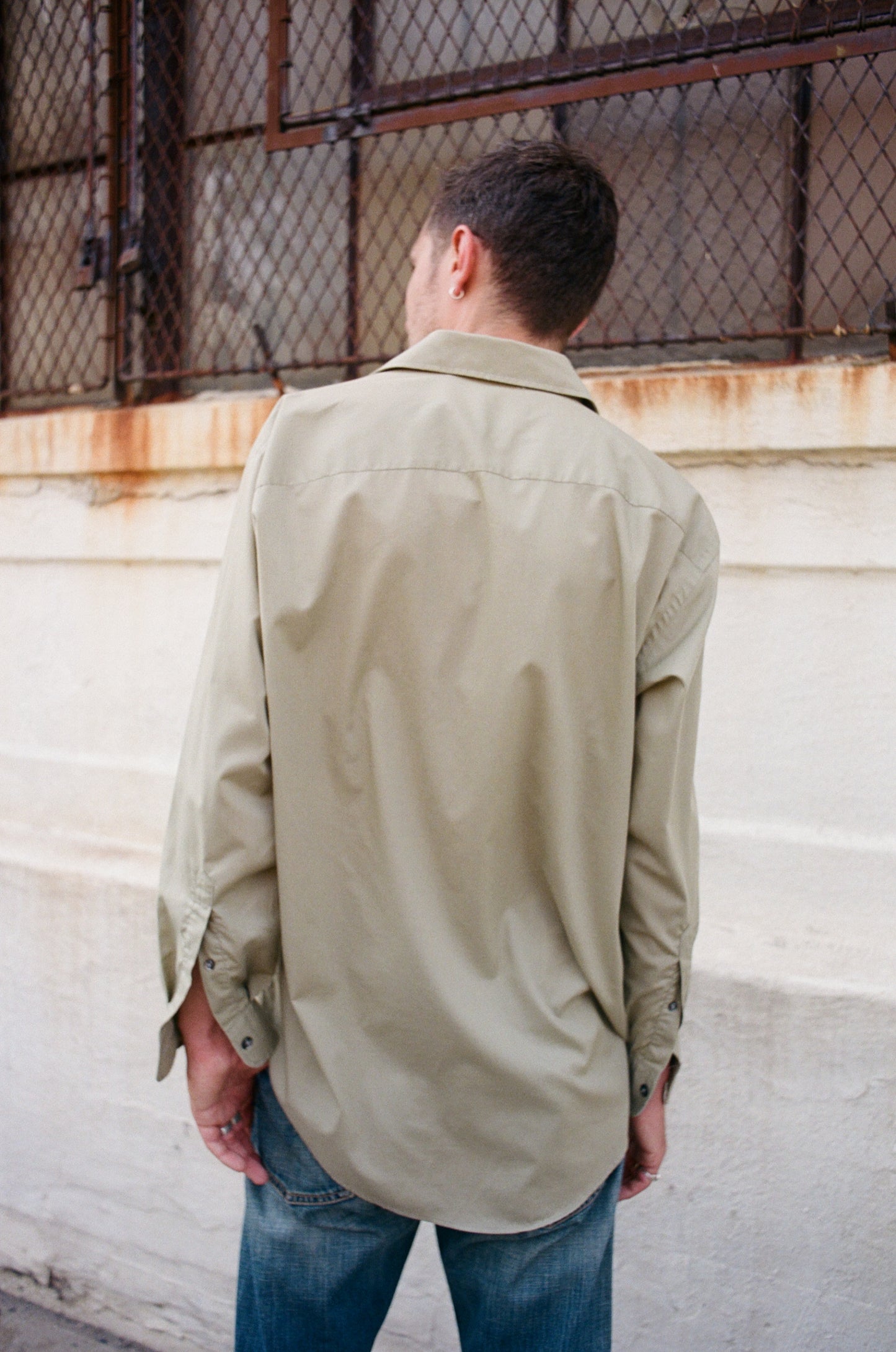 Christian Dior Monsieur Khaki Green Button Up