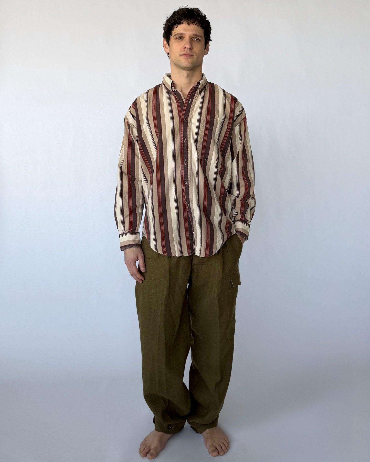 Vintage Chaps x Ralph Lauren Striped Button Down