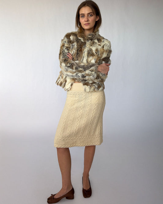 Vintage Diane Von Furstenberg Cashmere Skirt
