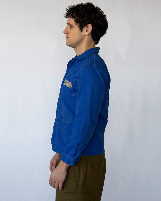 Side view of vintage French Chore Coat