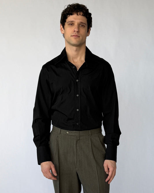 Vintage Gucci men's black button up