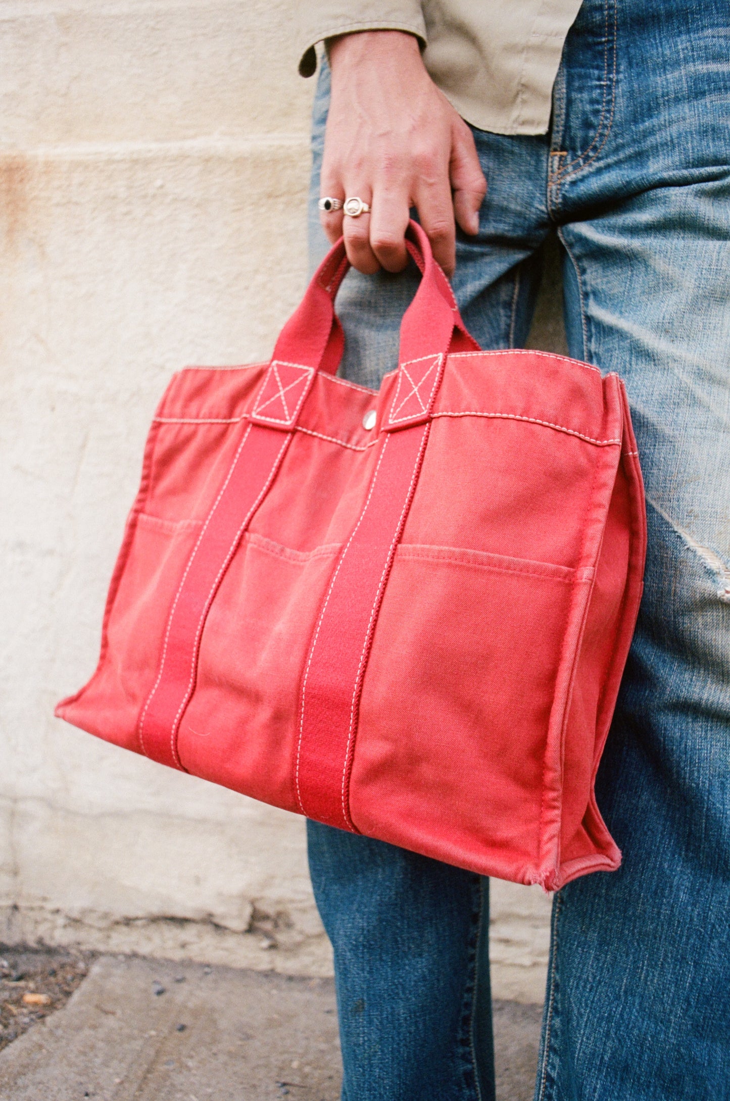 Hermès Fourre Tout Pm Red Handbag