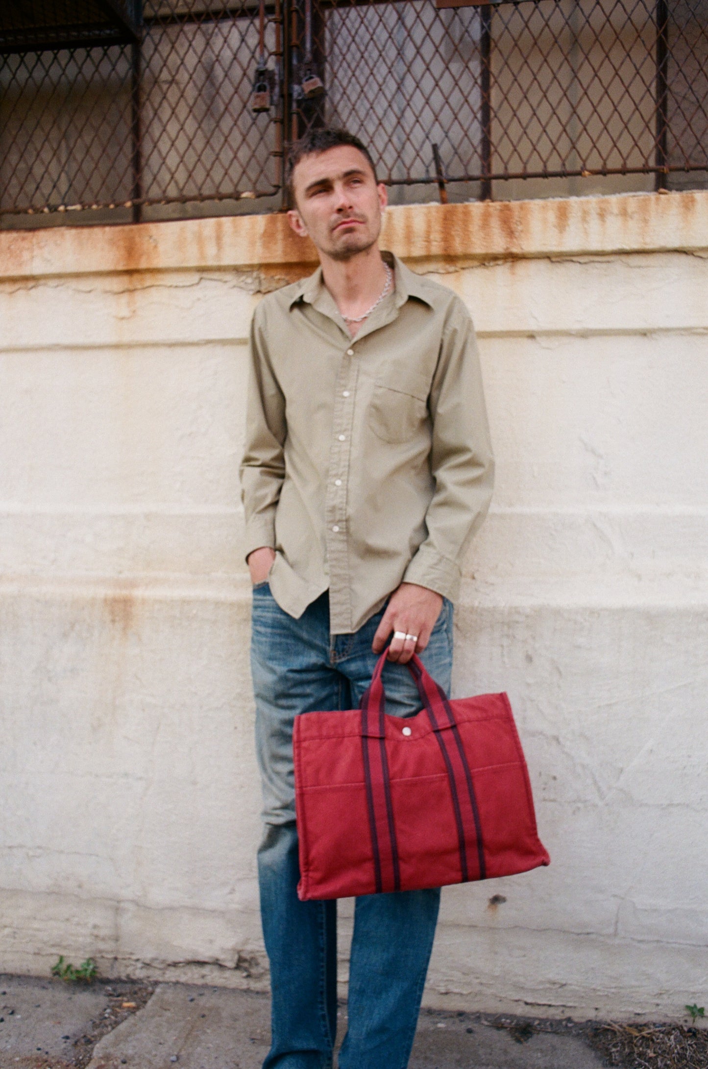 Hermès Fourre Tout Pm Red & Maroon Handbag