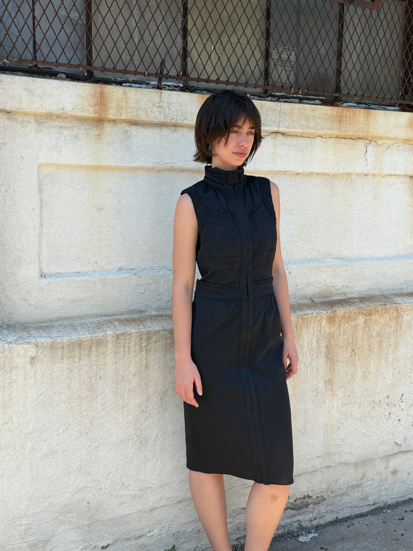 Yves Saint Laurent Rive Gauche 2000s Black Dress