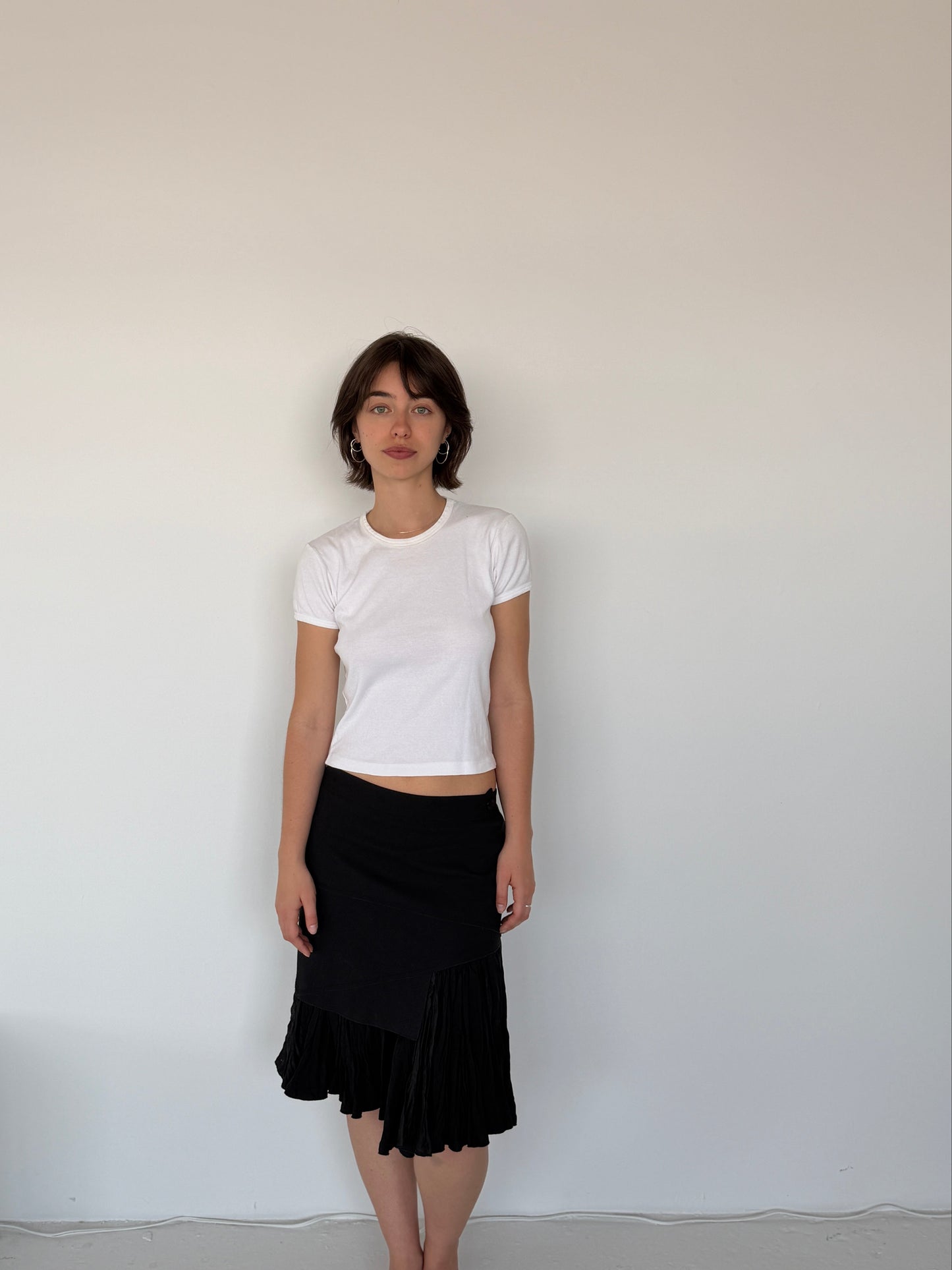 Marithé François Girbaud 2000s Black Skirt