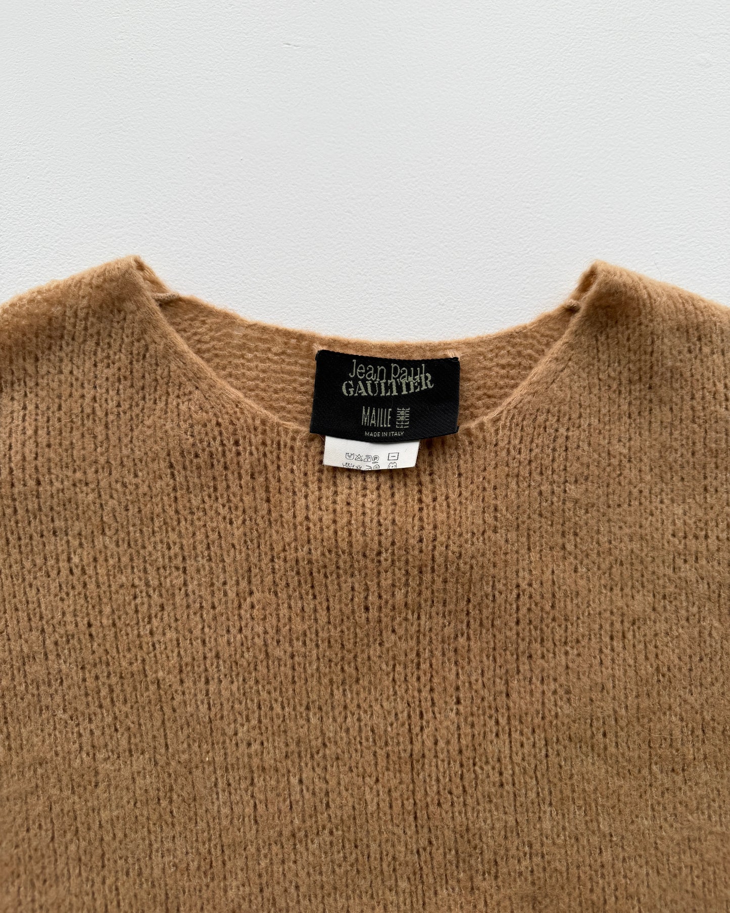 Label on Jean Paul Gaultier Camel Sweater Vest