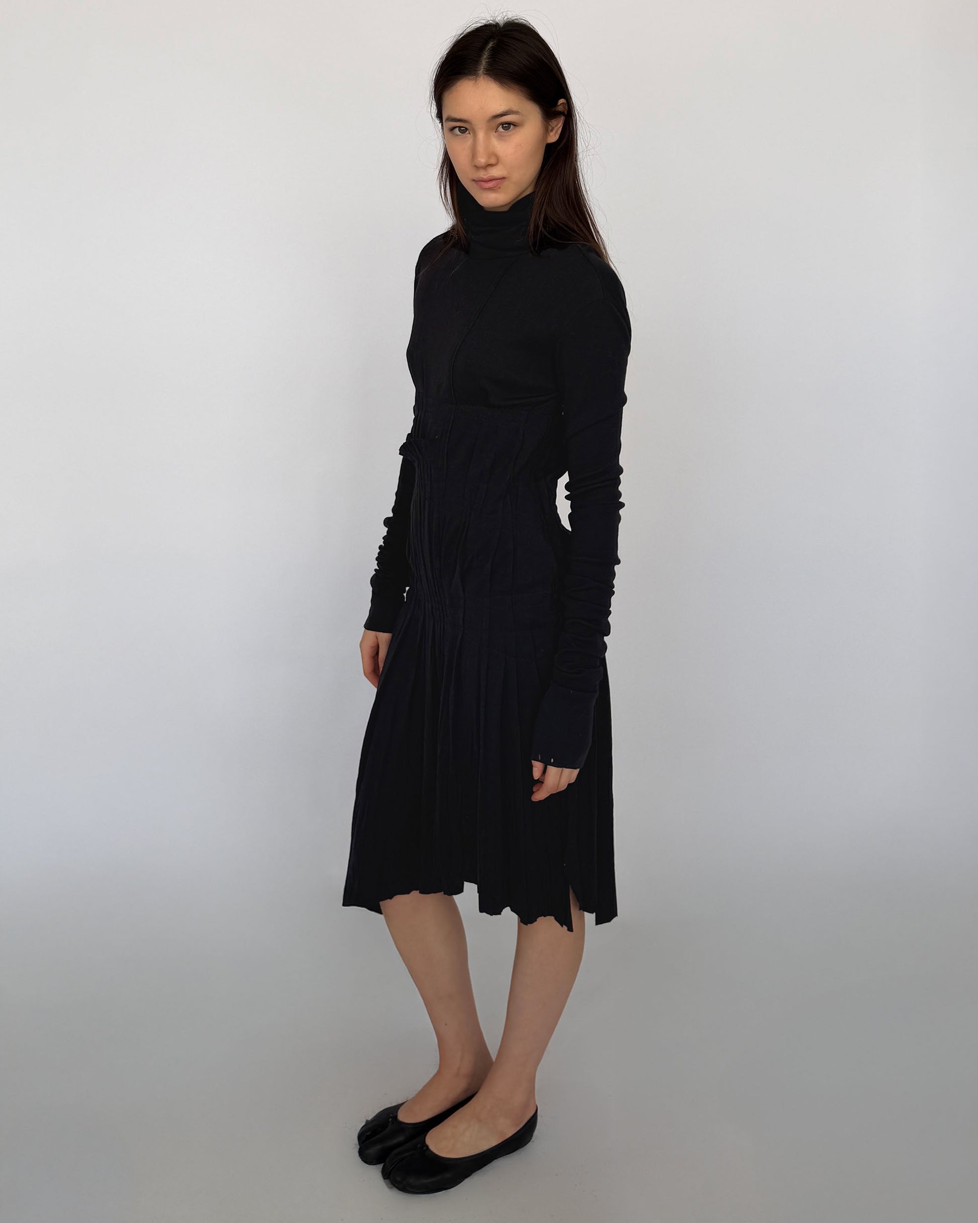 Side view of Jean Paul Gaultier Turtleneck Dress