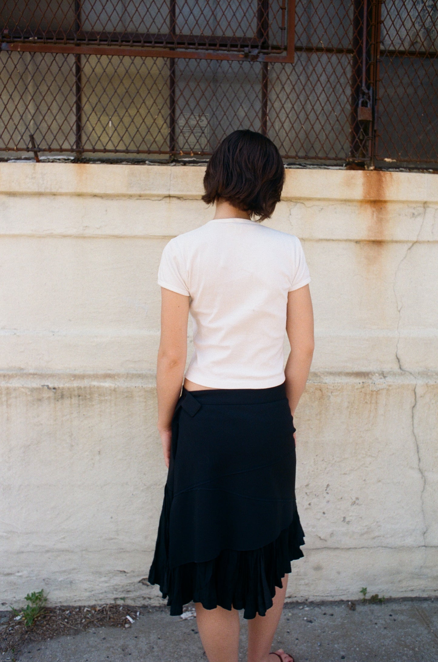 Marithé François Girbaud 2000s Black Skirt