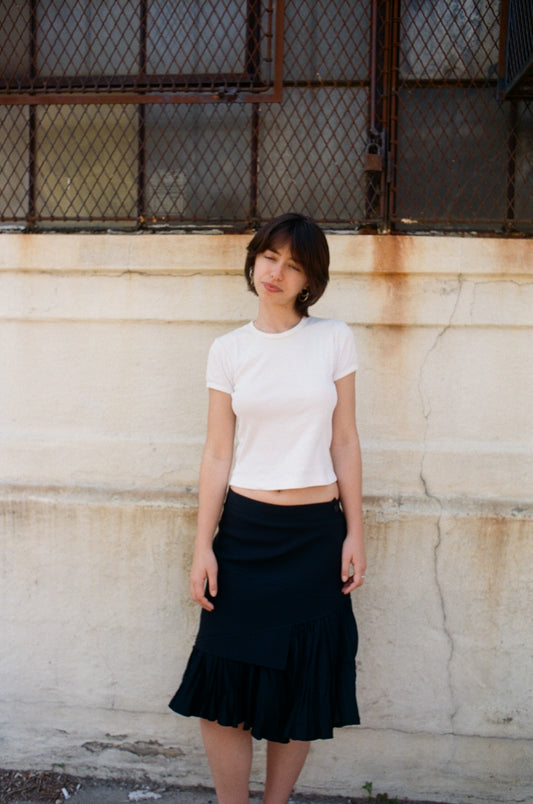 Marithé François Girbaud 2000s Black Skirt