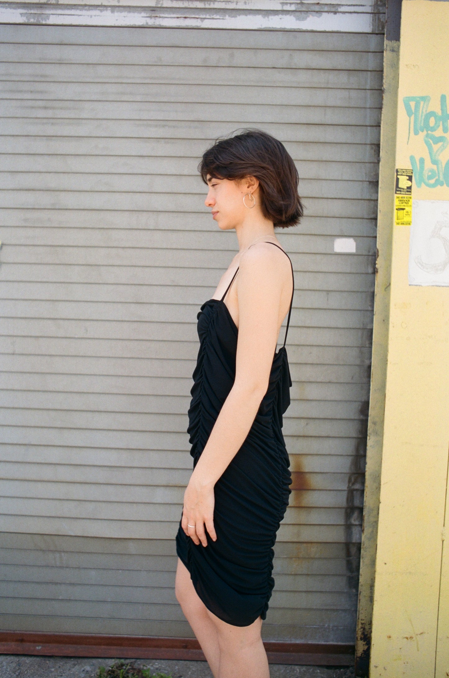 Norma Kamali 90s Black Dress