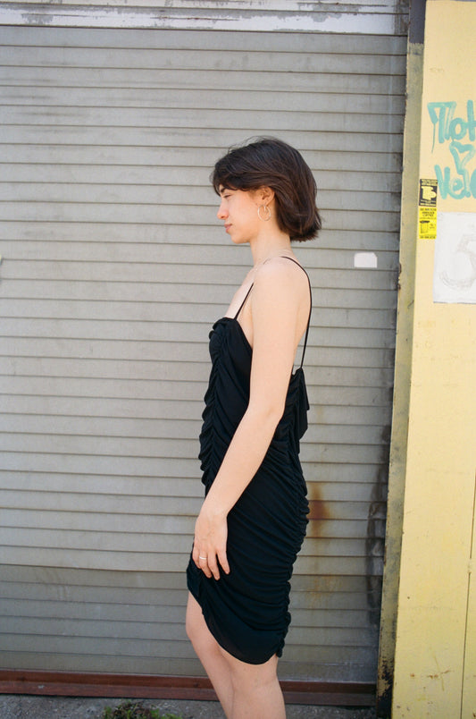 Norma Kamali 90s Black Dress