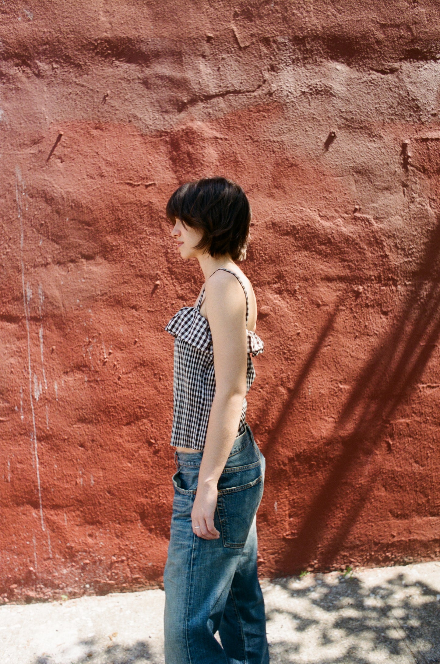 Pleats Please Gingham Top