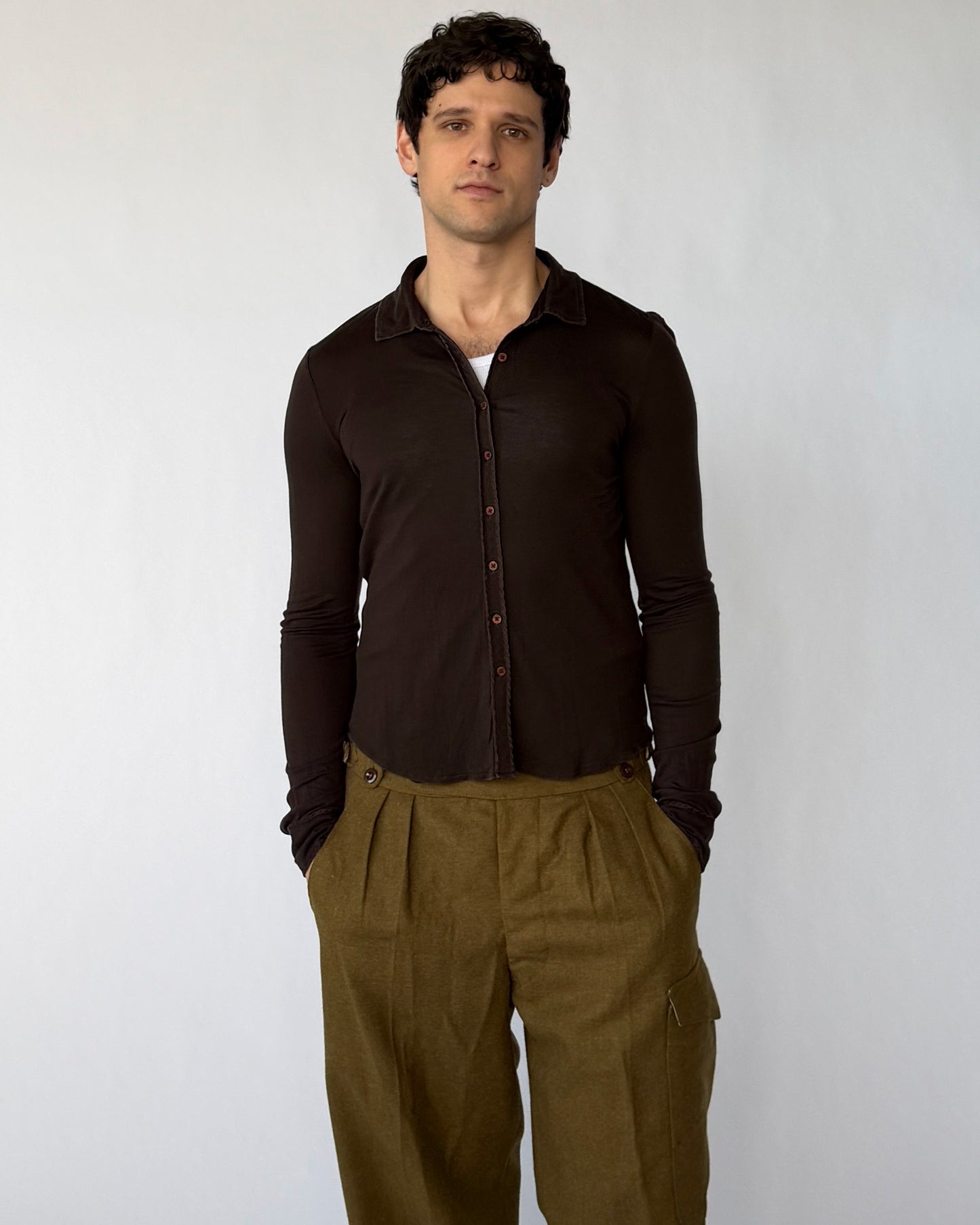 Vintage Ralph Lauren Polo Jeans Jersey Button Up