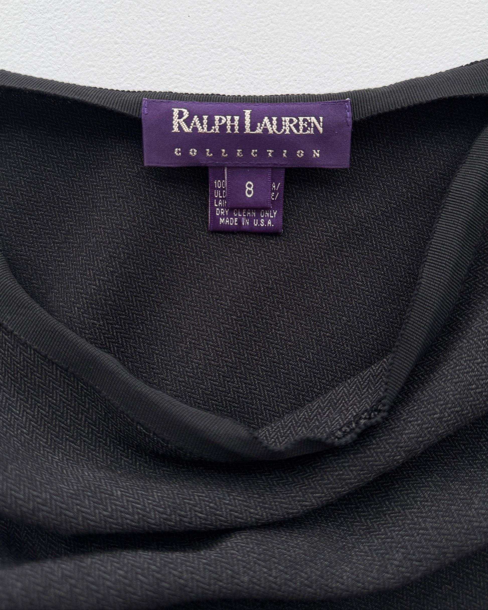 Label on Ralph Lauren Purple Label Wool Long Skirt
