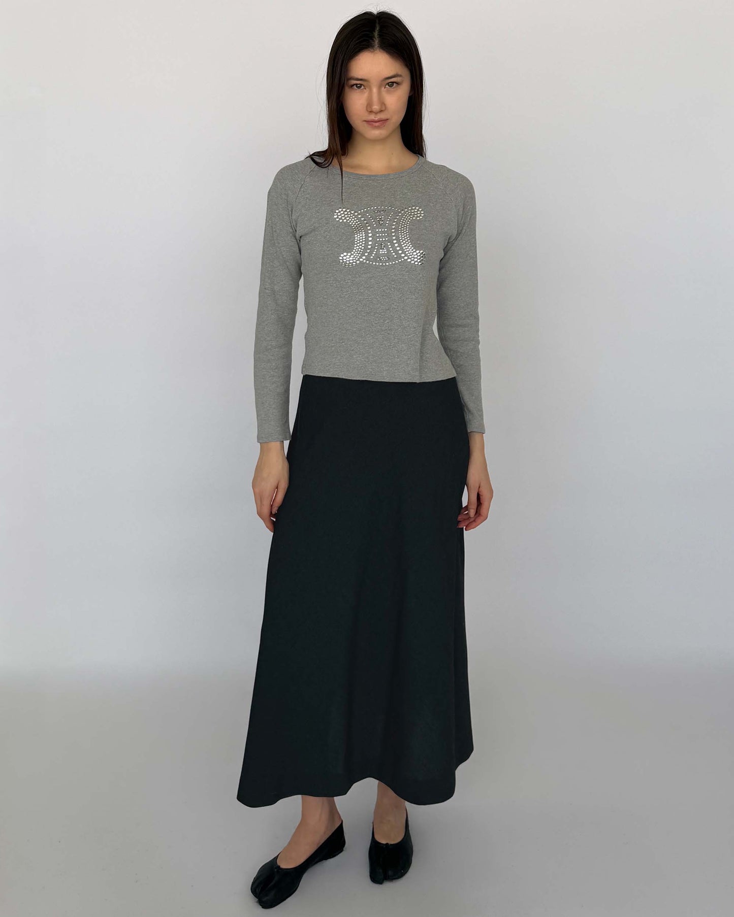 Ralph Lauren Purple Label Wool Long Skirt