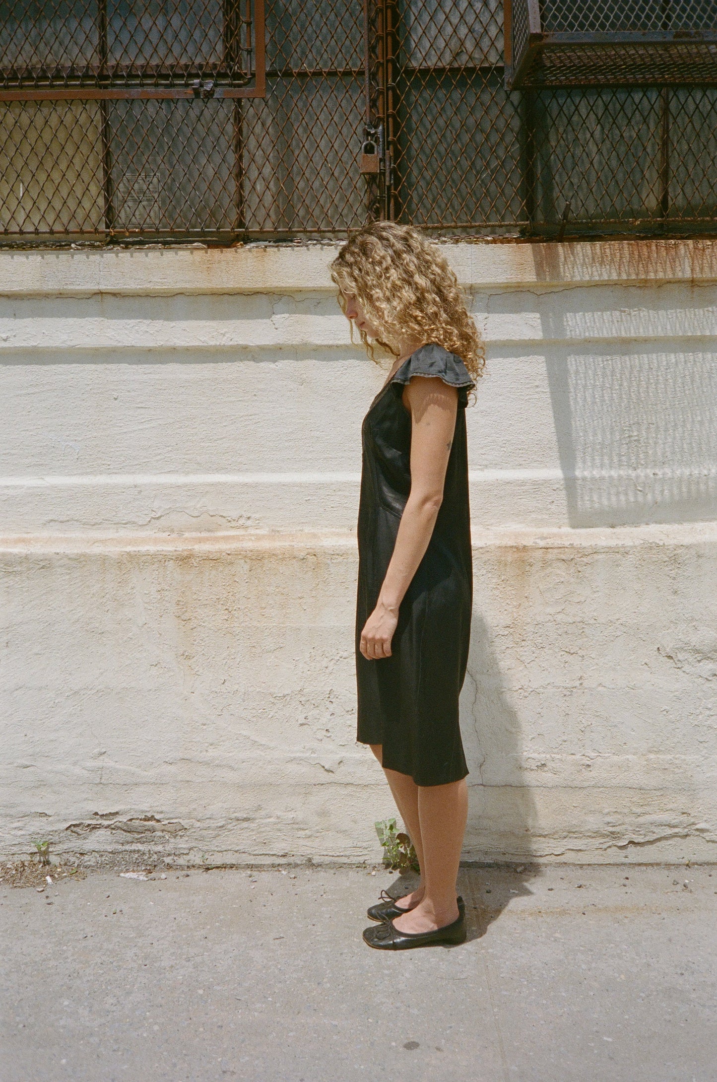 VINTAGE BLACK CAP SLEEVE DRESS