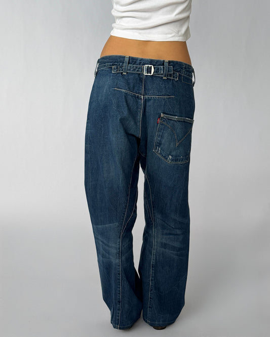 Back view of Vintage Engineered Levi's jeans