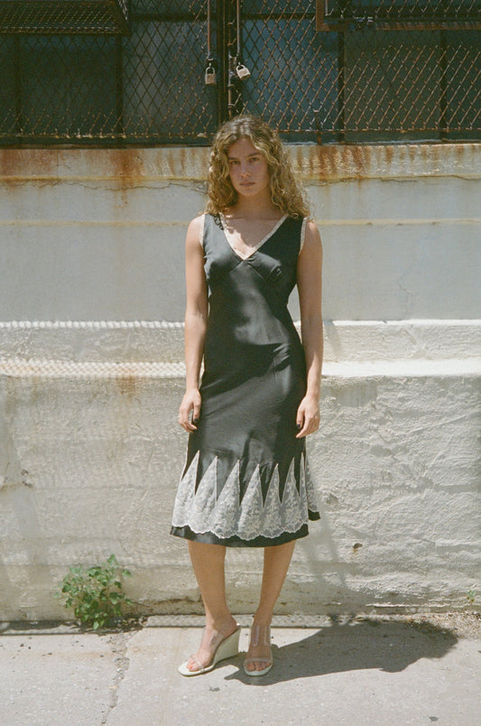 VINTAGE SATIN SLIP DRESS