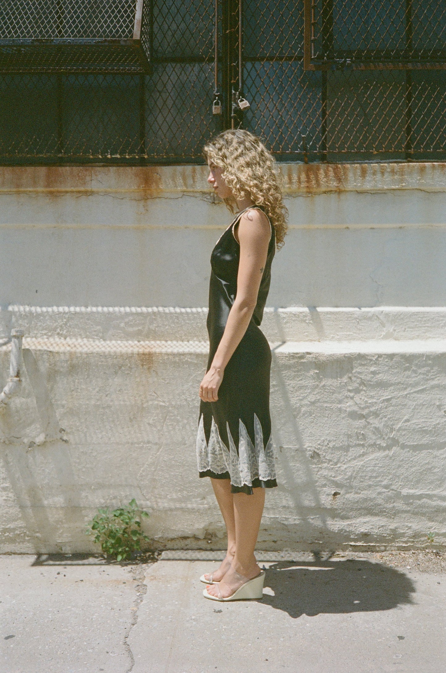 VINTAGE SATIN SLIP DRESS