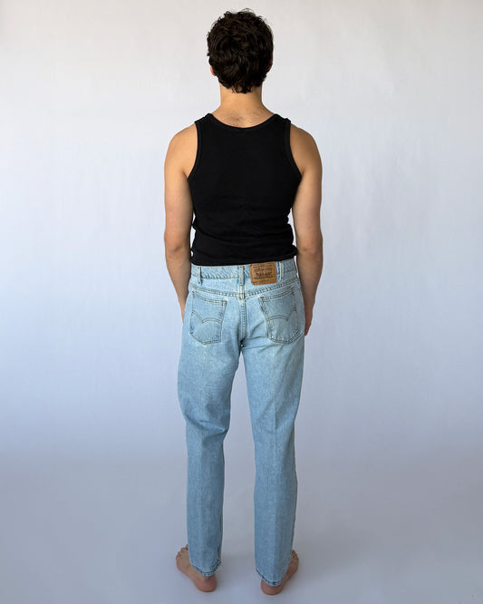 Back view of vintage Levi's 505 Orange Tab men's jeans