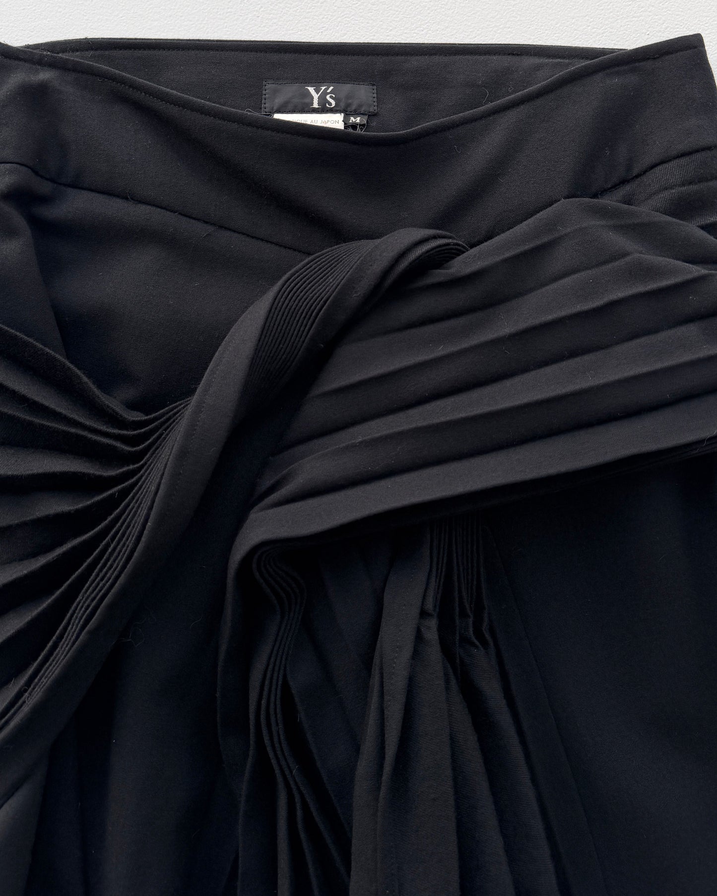 Label on vintage Y's Yohji Yamamoto wool maxi skirt