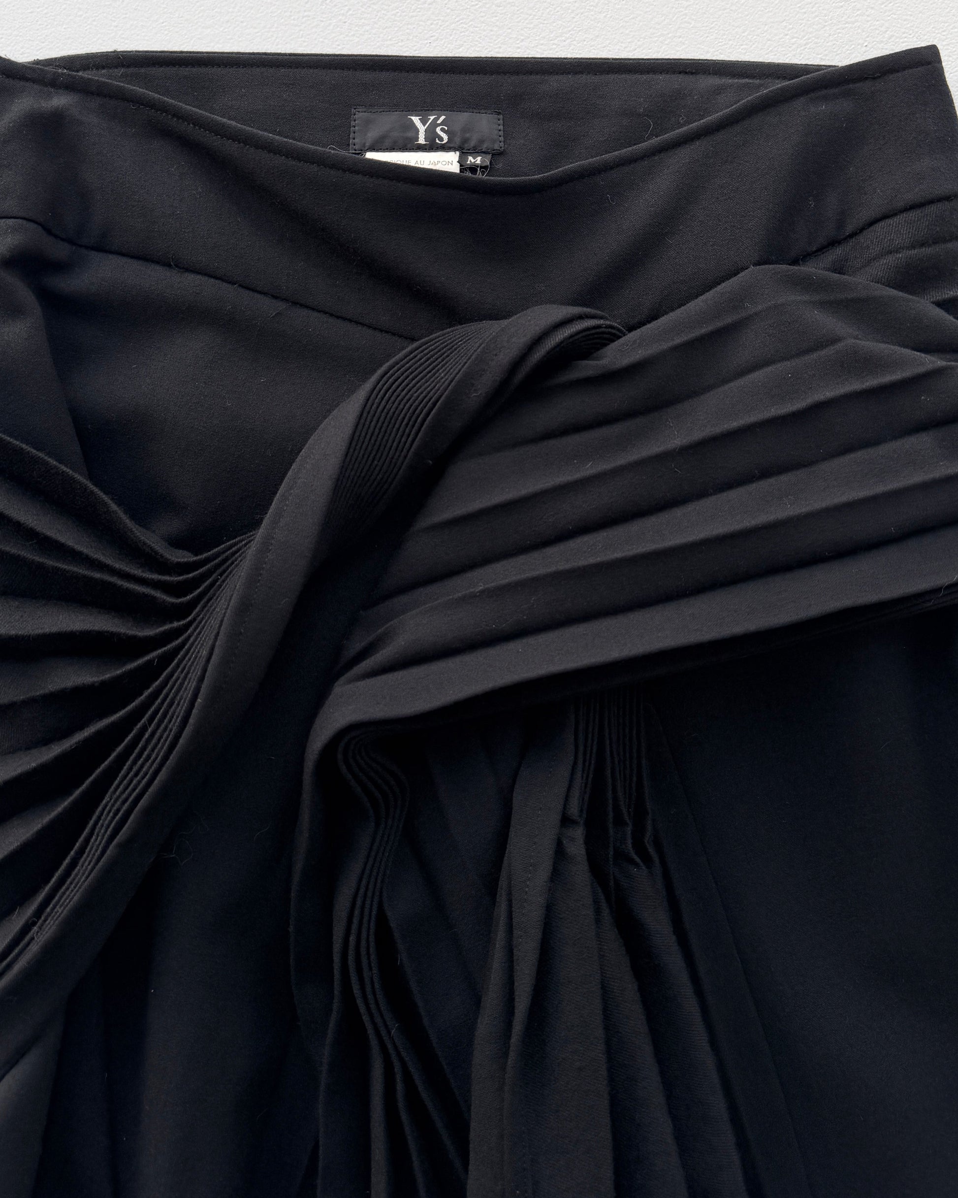 Label on vintage Y's Yohji Yamamoto wool maxi skirt